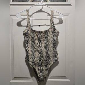 Thrills Zebra Print One Piece Swimsuit